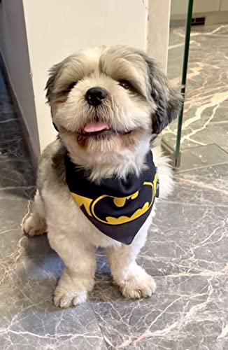 Image of TDIT X�DC Batman Reversible Dog Bandana with Adjustable Dog Collar (Size X-Large)
