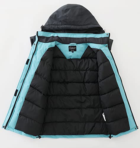 Image of Women's Waterproof Ski Jacket Hooded Snowboard Coat Warm Winter Snow Jackets
