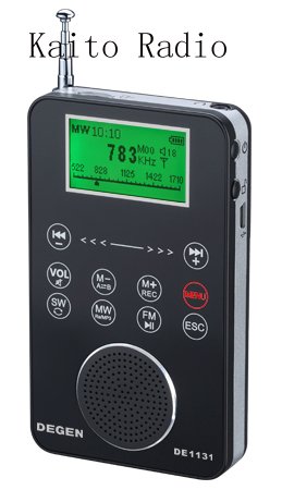 Degen De1131 4-In-1 Touch Screen Controlled Portable Am/Fm/Sw Digital Radio, Mp3 Player With Built-In 4Gb Flash Memory And Micro-Sd Card Reader, Voice Recorder & E-Book Reader #TOP1