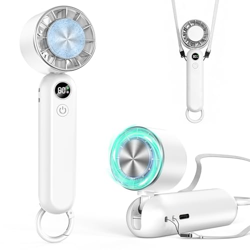 ハンディファン 冷却プレート搭載 携帯扇風機 冷感 手持ち扇風機 ハンディ扇風機 3段階風力調節 3200mAh 長...