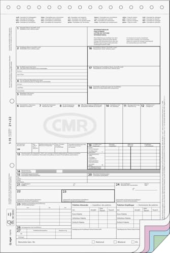 Lettre de voiture internationale CMR SIGEL FB490 A4 autocopiant lot de 50