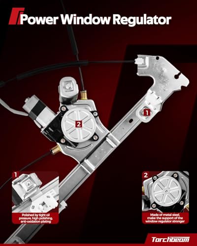 Image of Torchbeam 740-140 Front Left Driver Side Power Window Regulator without Motor Replacement for 2006-2012 Ford Fusion 2007-2012 Lincoln MKZ 2006-2011 Mercury Milan 2006 Lincoln Zephyr
