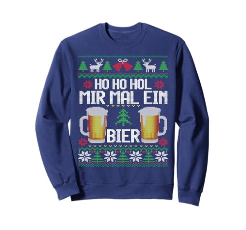 Ho Ho Hol Mir Mal Ein Bier I Knitted Lustiger Ugly Christmas...