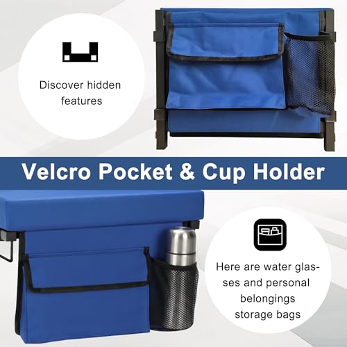 Stadium Bleachers Seats with Backs Support ＆ Detachable Cushion by YULUOO - Used condition - Image 5