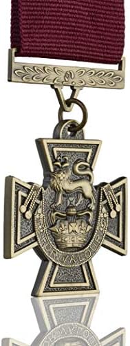 THE VICTORIA CROSS Full Size Medal & Ribbon. Highest British Military Award/Decoration/Honour for Bravery/Valour. Army, Navy, RAF. Replica/Reproduction.