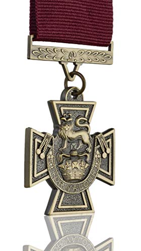 THE VICTORIA CROSS Full Size Medal & Ribbon. Highest British Military Award/Decoration/Honour for Bravery/Valour. Army, Navy, RAF. Replica/Reproduction.