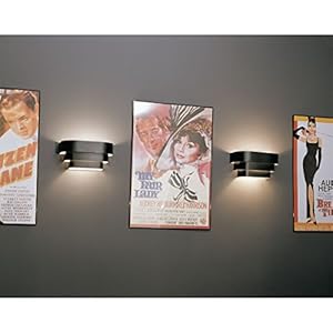 Progress lighting p7103 31 black one light wall sconce 14 inch width x 7 inch height  urban country home decor