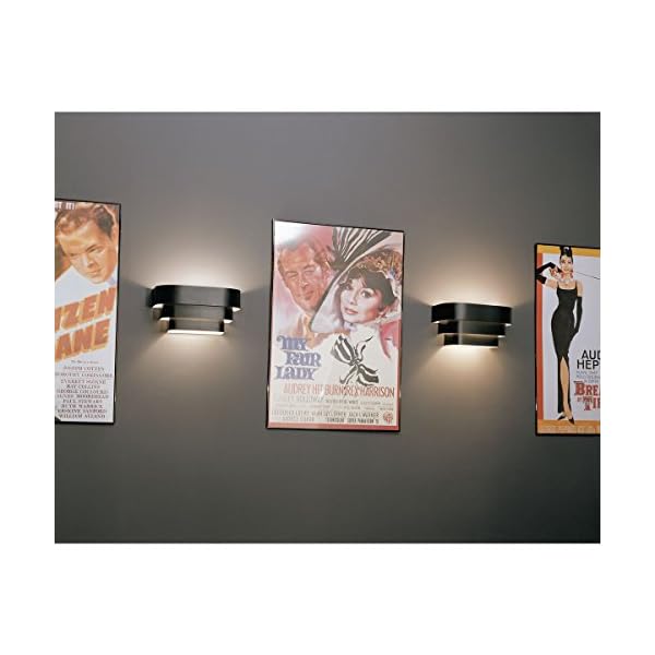Progress lighting p7103 31 black one light wall sconce 14 inch width x 7 inch height  urban country home decor