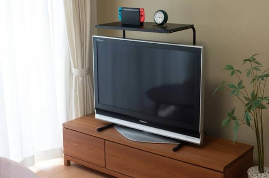 Amazon｜たてよこ伸縮式テレビ上ラック(目安42インチ) テレビ上