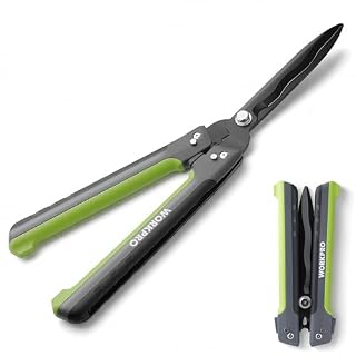 WORKPRO cisaille à haies pliable 58,5 cm lames ondulées