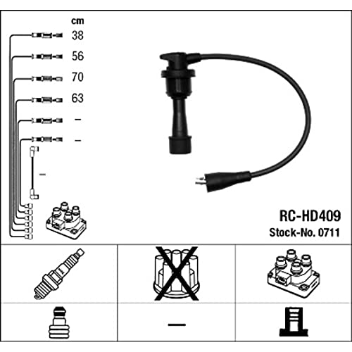 Cables de encendido NGK 0711: elimina tirones en Hyundai Sonata III 2