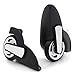 XiaoShiJie (Set of 2) Directional Luggage Mute Wheel Suitcase Replacement Repair Wheels Parts Spinner (DiLong D004#)