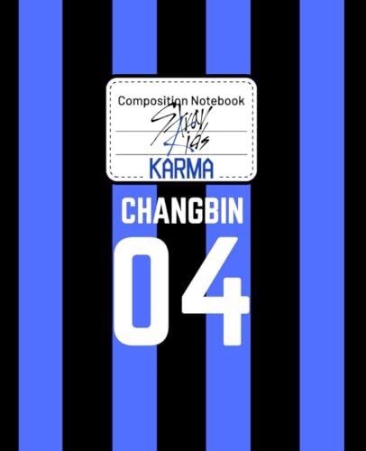 STRAY KIDS KARMA CHANGBIN 04 Notebook, 100 pg. college lined, 2025 Comeback Themed Composition Style