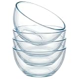✅VERSATILE 4-PIECE GLASS BOWLS SET: Includes four 1.1-quart borosilicate glass bowls perfect for meal prep, baking, mixing, serving salads, and food storage. Ideal for busy parents, home cooks, and baking enthusiasts alike! ✅OVEN, MICROWAVE, DISHWASH...
