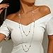 Long Gold Pearl Necklaces for Women Trendy Dainty Layered Pearl Statement Strand Chain Fashion Jewelry Gift Sweater Accessories (GOLD)