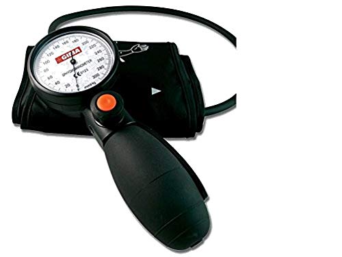 Tokio Aneroid Sphygmomanometer, professionelle Blut Druck Messgerät, schwarz Manschette und Tasche