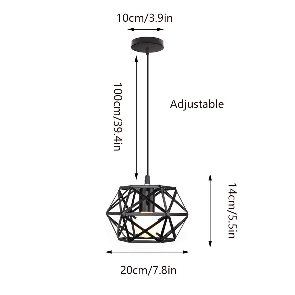 RCIDOS Luces Colgantes Vintage Simplicidad Lámpara Suspensión De Metal Industrial Luces Colgantes Elegantes Personalizadas Accesorio Iluminación De Techo Pequeño Retro Pastoral para Sala Estar,