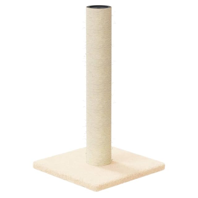 vidaXL Poste rascador para Gatos Crema 22x22 x45 cm
