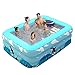 Nadmuchiwany basen dla dorosłych Mały, nadmuchiwany basen dla dzieci i dorosłych, odkryty basen nadmuchiwany pełnowymiarowy, nad ziemią basen rodzinny Kiddle, do ogrodu przydomowego O (rozmiar: 130x90x50 CM)