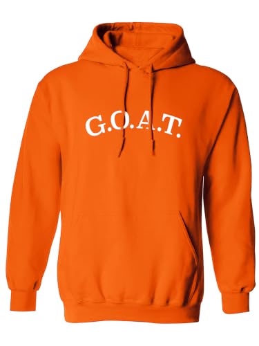 zerogravitee G.O.A.T. Adult Hooded Sweatshirt in Orange - XXX-Large
