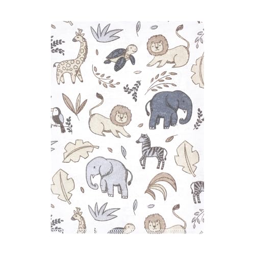 Image of Hudson Baby Unisex Baby Flannel Burp Cloth 12pk, Neutral Safari, One Size