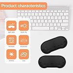 40 Pcs Eye Mask Sleep Masks Bulk Blindfolds for Team Building Party Games with Nose Pad and Adjustable Strap for Women Men 4 Layers Black Blindfold Sleeping Mask - Image 4