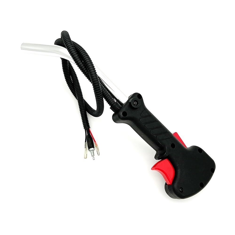 Mango derecho de desbrozadora con interruptor de acelerador para motor a gasolina de jardín