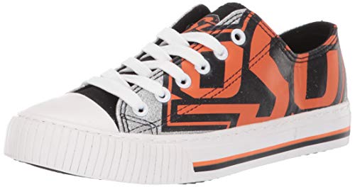 FOCO Oklahoma State Cowboys NCAA Womens Glitter Low Top Canvas Shoes - 6