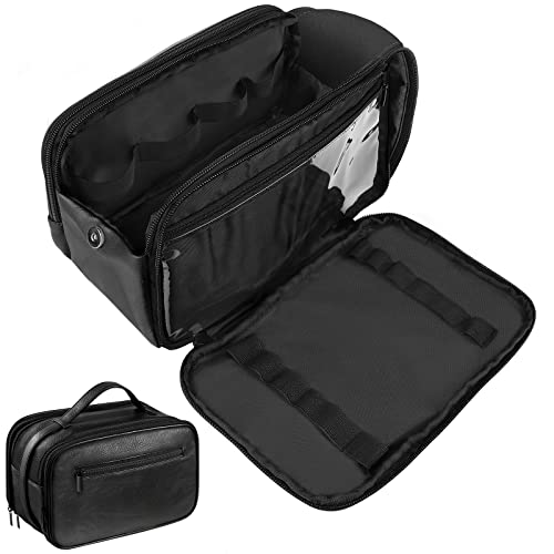 GANIBAGS Genuine Leather Toiletry Bag - Perfect for Traveling Men