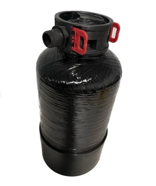 Portable Water Softener 6,000 Grain with Water Hose, 3/4" Brass Fiting 3,000 Gallons Softens Hard Water for Boat and RV.