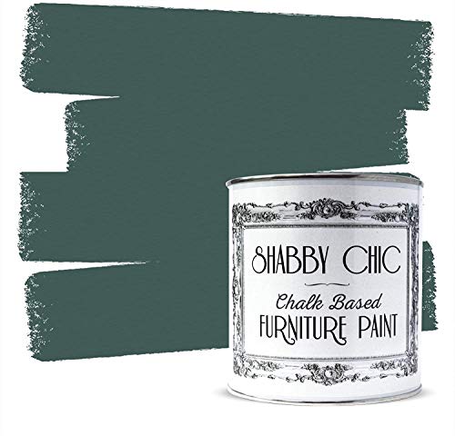 Shabby Chic Chalk Based Furniture Paint, Olivaceous - 1 L | Distressed Matt Finish for Furniture, Home Decor or DIY Projects | Interior & Exterior | Non-Sand, Suitable for Wood, Plastic & Metal