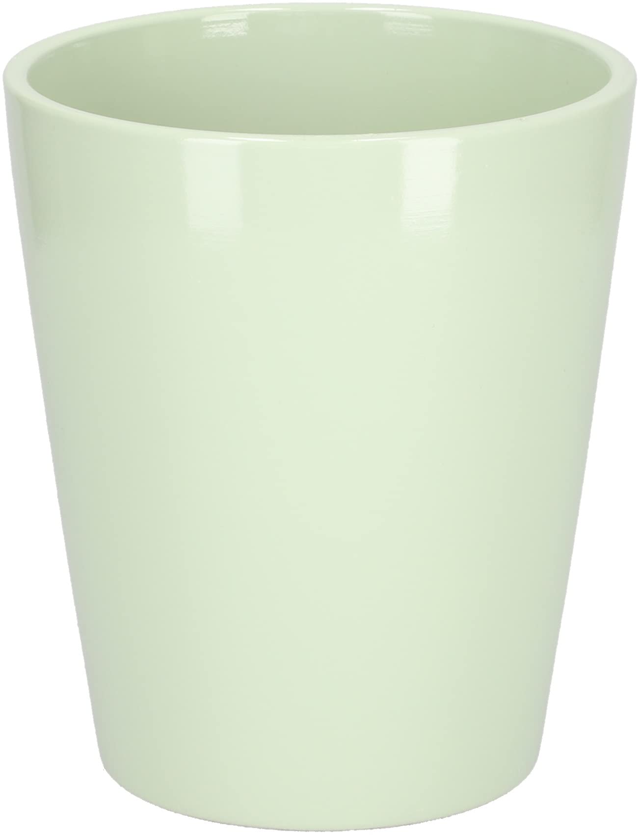 KOTARBAU® 2-częściowy zestaw ceramicznych doniczek z osłonami na orchidee, wysokość 150 mm ⌀ 120 mm, kolor miętowy