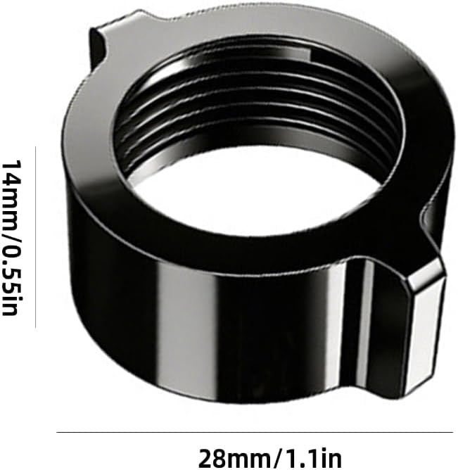 2 Set of 17mm Ball Head Adapters Nut for Vehicle Phone Mount Brackets Windshield Suction Cup Stand Aluminum Screw Nut Cap Pad Car Phone Holder Accessories image 2