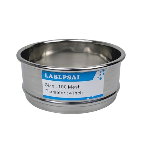Tamis de laboratoire en acier inoxydable 304 de 10,2 cm pour filtration industrielle - Lot de 100