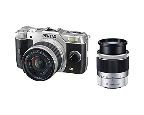 Pentax Q7 Compact Mirrorless Camera With 5-15Mm And 15-45Mm Lenses, Silver 11531 #TOP1