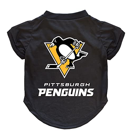 Littlearth NHL Pittsburgh Penguins Pet T-Shirt, Team Color, Medium