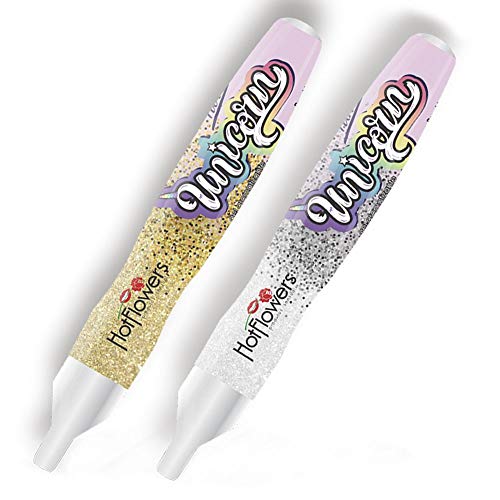 Caneta Hot Pen Glitter Unicorn Beijável 35g (CHURROS)