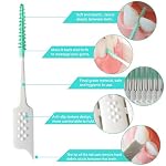 Dental Floss Picks Soft Silicone interdental Brush, Braces Brush, Floss Picks for Teeth, Disposable interdental Brush, Suitable for Cleaning Teeth Health(Green, 160pcs) - Image 3