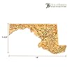 Totally Bamboo Destination Maryland State Shaped Serving and Cutting Board, Includes Hang Tie for Wall Display #5