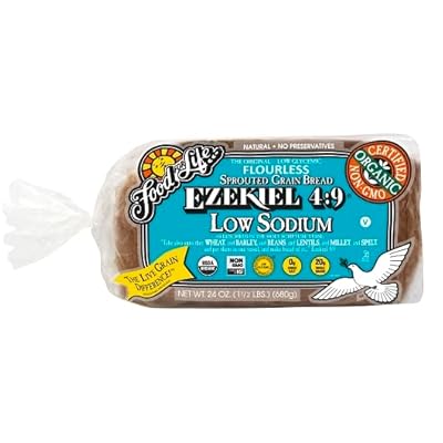 Food For Life Non-gmo Ezekiel 4:9, Low Sodium Sprouted Whole Grain Bread, 24 Ounce Pack of 6