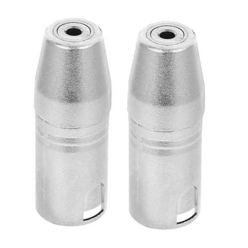 Hemobllo 2 pièces Adaptateur XLR Mâle vers Femelle Stéréo Broches Lot de Connecteur Audio pour Mixeur et Microphone Transmission Sonore Stable