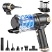 KMM Handheld Car Vacuum Cleaner, 16000PA Air Duster & Vacuum Cleaner, 120W High Power Hand Held Vacuum Cordless, Portable Vacuum Rechargeable with Multi-Nozzles & LED Light for Car, Home, Pet, Office
