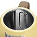 BUYDEEM K640 Stainless Steel Electric Tea Kettle with Auto Shut-Off and Boil Dry Protection, 1.7 Liter Cordless Hot Water Boiler with Swivel Base, 1440W, Mellow Yellow
