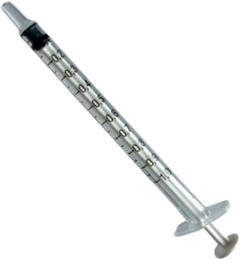 Oral Syringe, Clear, 1mL, Tip Cap 100 pk : Industrial & Scientific