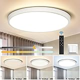 🍦 【Brillo y temperatura de color ajustables】 CANMEIJIA lampara led techo puede ajustar el brillo (10% -100%) y la temperatura de color (3000K luz cálida, 4000K luz neutra, 6500K luz fría), gracias a su función de memoria, nuestra plafones para techo led puede recordar la última atmósfera de iluminación (funcionamiento máximo control remoto a 5 metros/16,4 pies del control remoto) Con el control remoto, puede apagar la luz sin levantarse de la cama o del asiento.