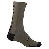 GIRO Hrc+ - Calcetines de ciclismo (lana de merino, talla XL), color negro
