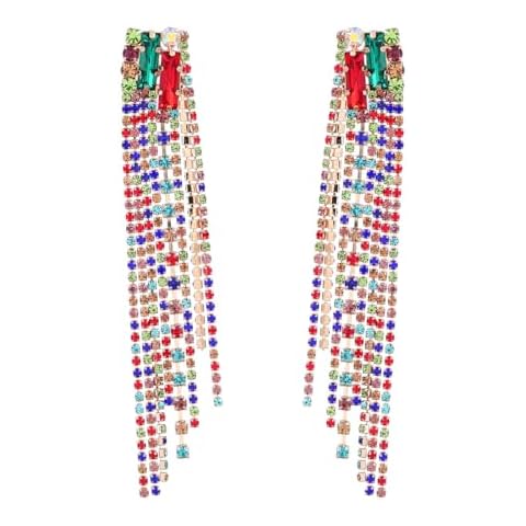 Rumtock Colourful Rhinestone Chandelier Earrings Cover