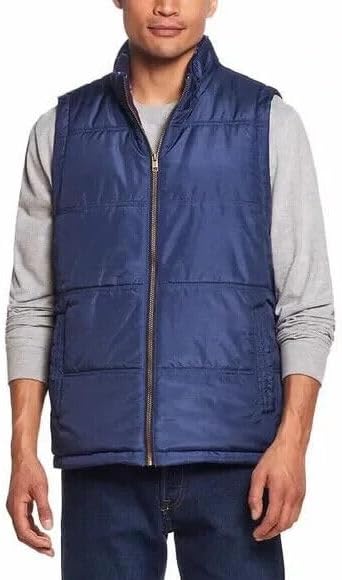 Weatherproof Vintage Mens Quilted Puffer Vest - Lightweight Padded Insulated Vest for Men