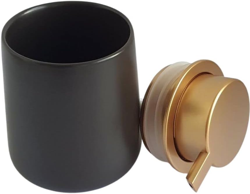 Miniatura 4 de Dispensador de jabónloción de cerámica minimalista de 13.5 fl oz 13Oz (negro)