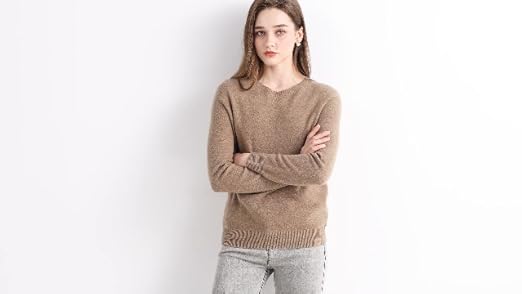 Chanyarn Suéter De Lana 100% Merina Para Mujer 2024 Otoño Invierno Casual Cuello En